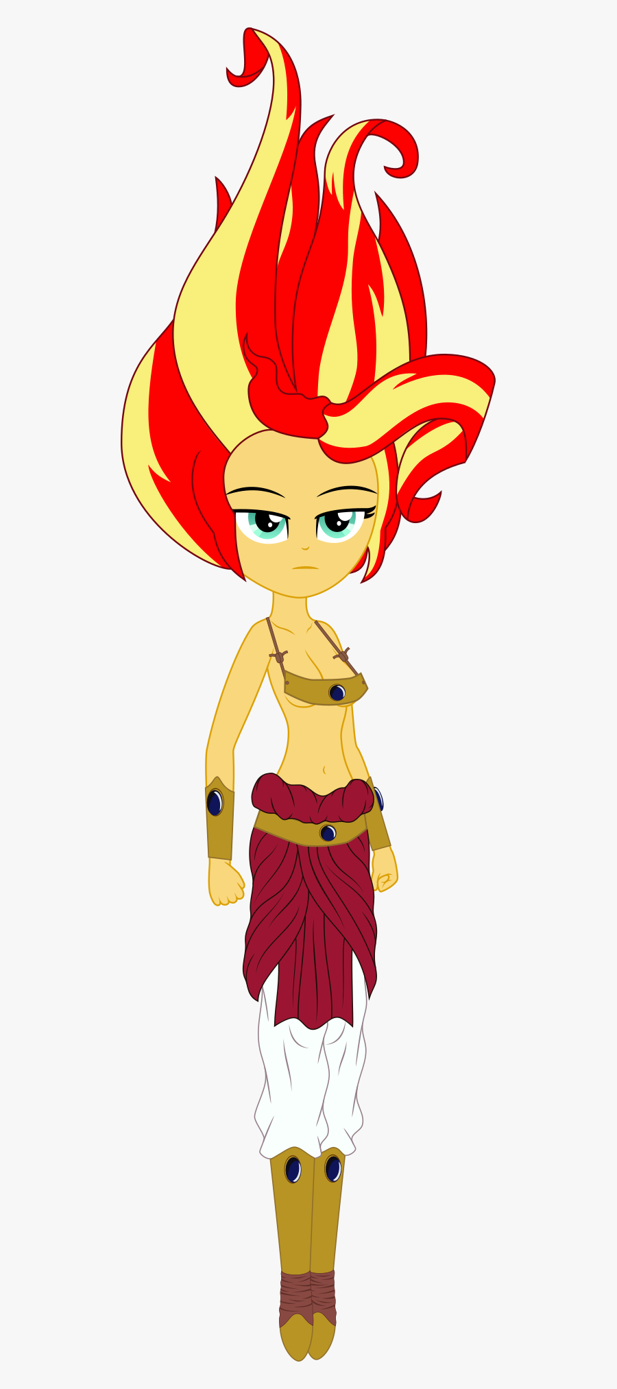 Library Belly Button Boots - Sunset Shimmer Dragon Ball, Transparent Clipart