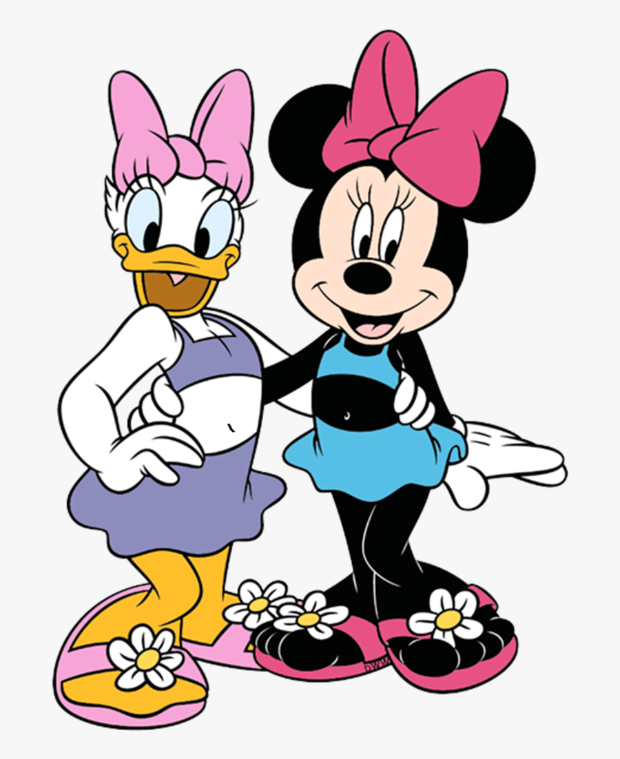 Clipart Bow Daisy Duck - Minnie Mouse In Bathing Suit , Free ...