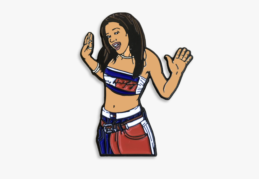 Aaliyah Enamel Pin, Transparent Clipart