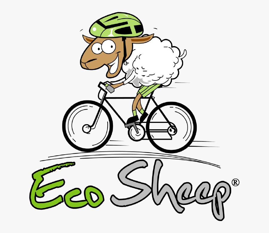 We Did Because Of Riders Like You - Sheep Riding A Bicycle, Transparent Clipart