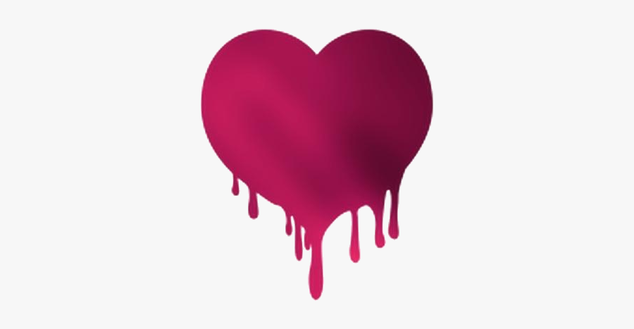 Melting Heart Png Transparent Images - Melting Black Dripping Heart