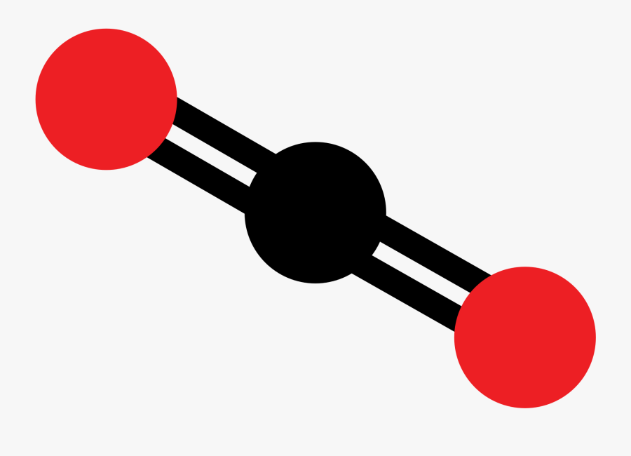 Molecule Carbon Dioxide, Transparent Clipart