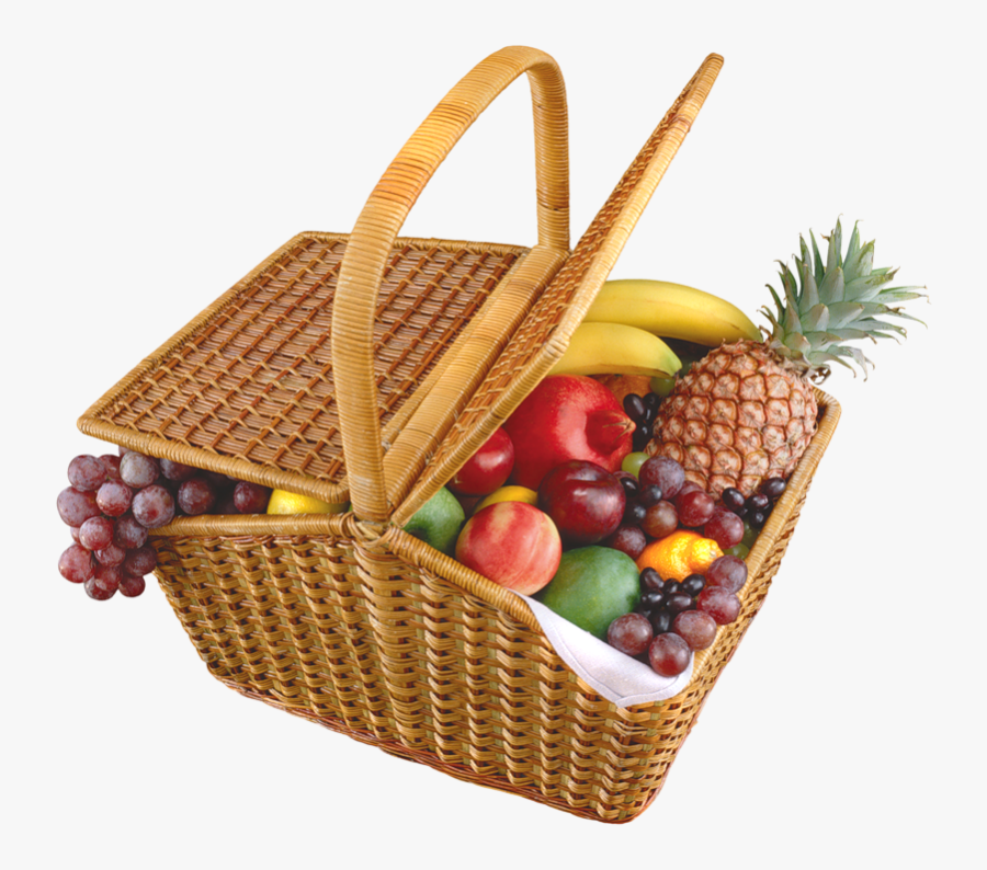 Fruits Transparent Basket Png - Transparent Background Fruit Basket Png, Transparent Clipart