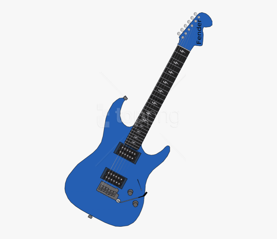Blue Electric Guitar Png, Transparent Clipart