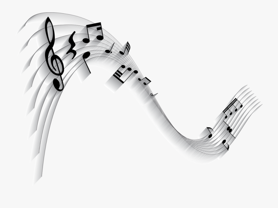 Music Notes Background, Transparent Clipart