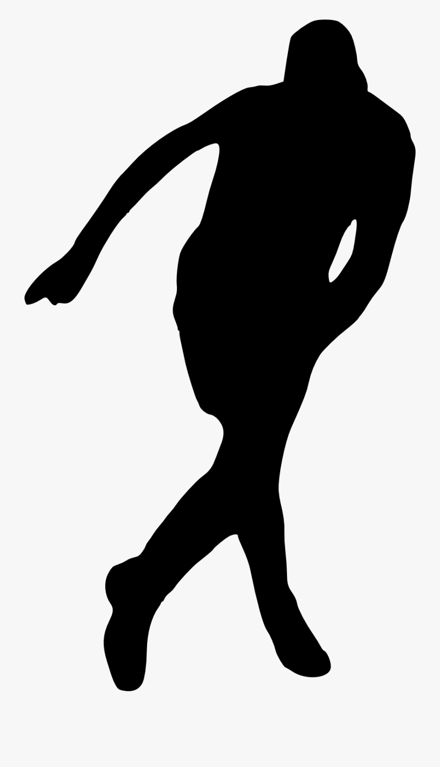 24 Football Player Silhouette - Clip Art, Transparent Clipart