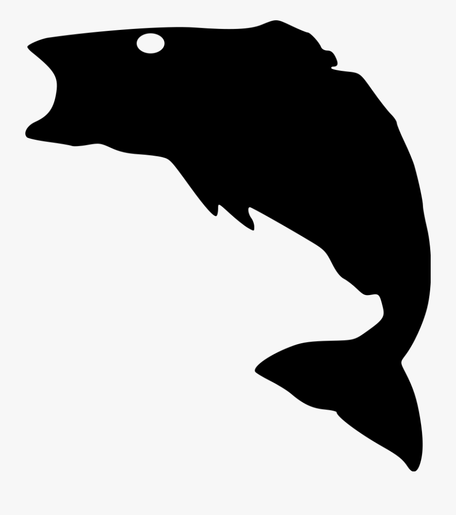 Amazin Tumbler Image Gallery - Bass Fish Silhouette Clipart, Transparent Clipart