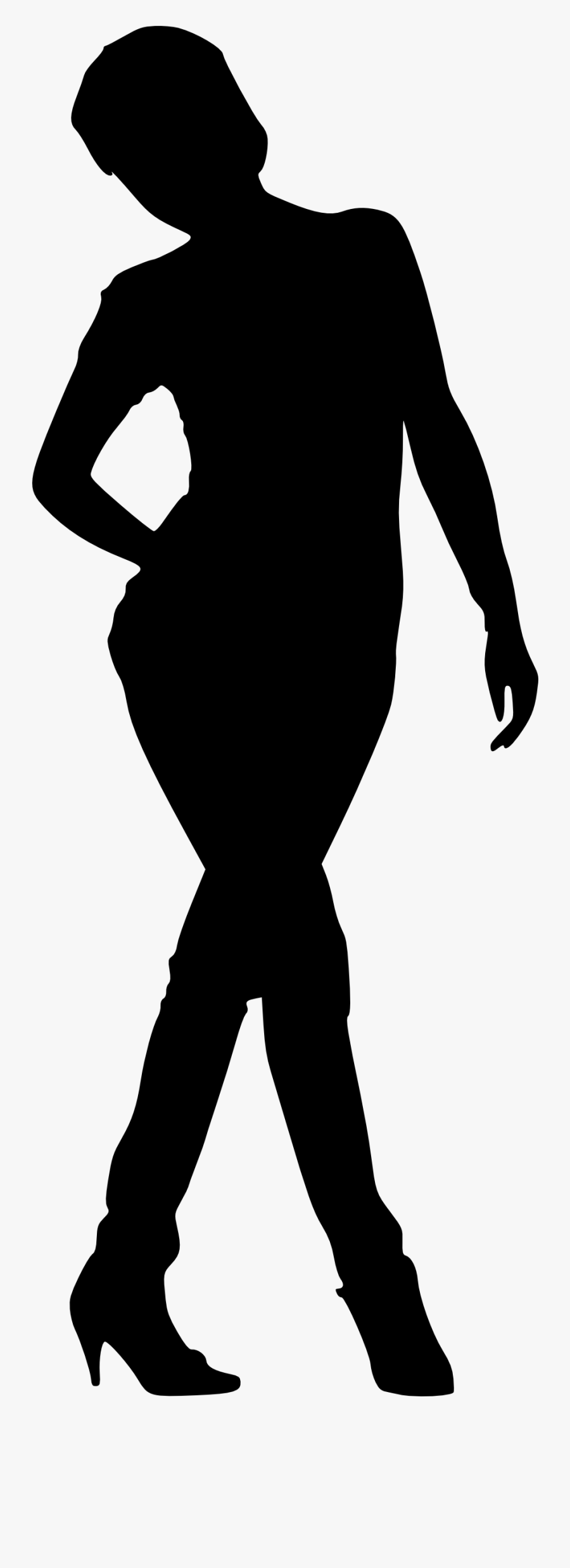 Woman Silhouette - Line Woman Silhouette Transparent, Transparent Clipart