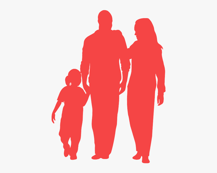 Happy Family Silhouette Png, Transparent Clipart