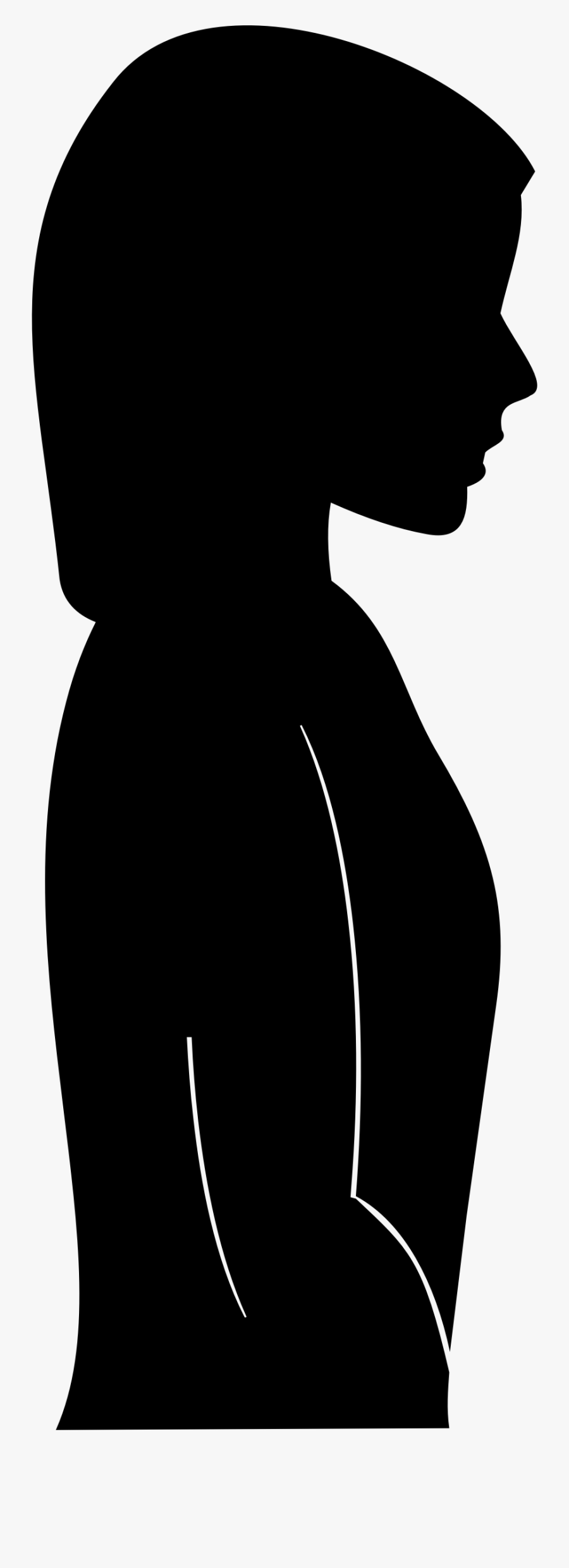 Female Silhouette Clip Arts - Silhouette, Transparent Clipart