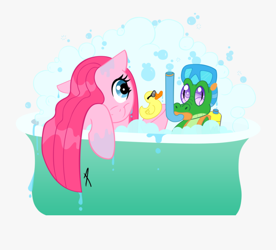 Theres An Alligator In The Tub By Kishmond On Clipart - Cartoon, Transparent Clipart