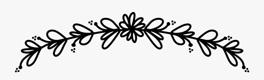 Transparent White Floral Divider , Free Transparent Clipart - ClipartKey