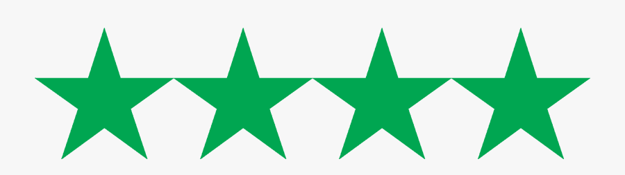 4 Stars - 3 And A Half Stars Out Of 5, Transparent Clipart