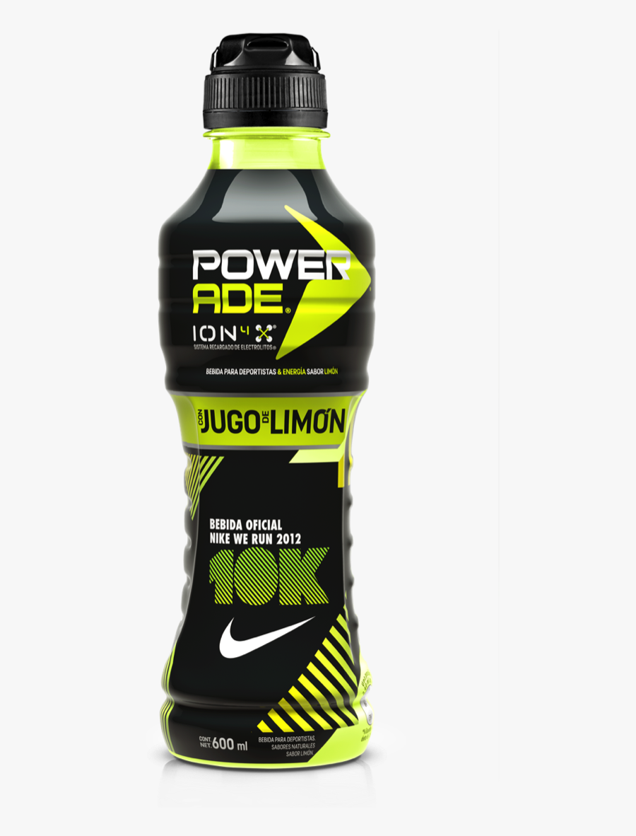 Powerade Ion4 Lemon 10k Nike Energy Drink - Nike Energy Drink, Transparent Clipart