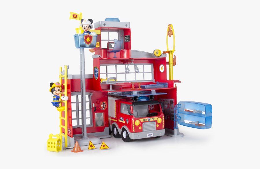 Mickey To The Rescue Fire Station - Juguete Estacion De Bomberos, Transparent Clipart