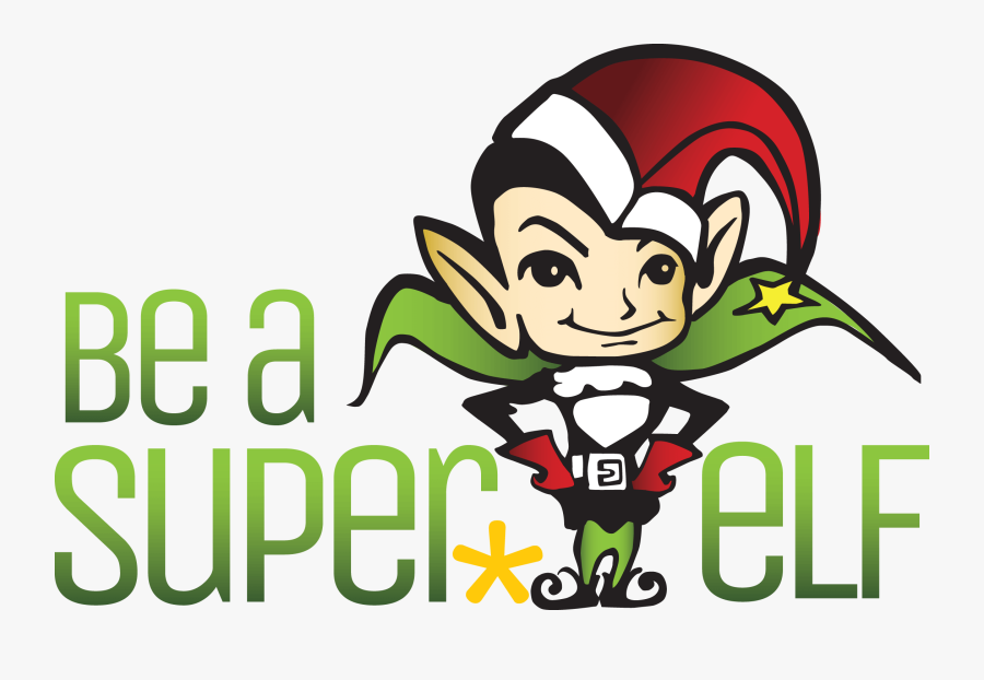 Be A Super Elf - Cartoon, Transparent Clipart