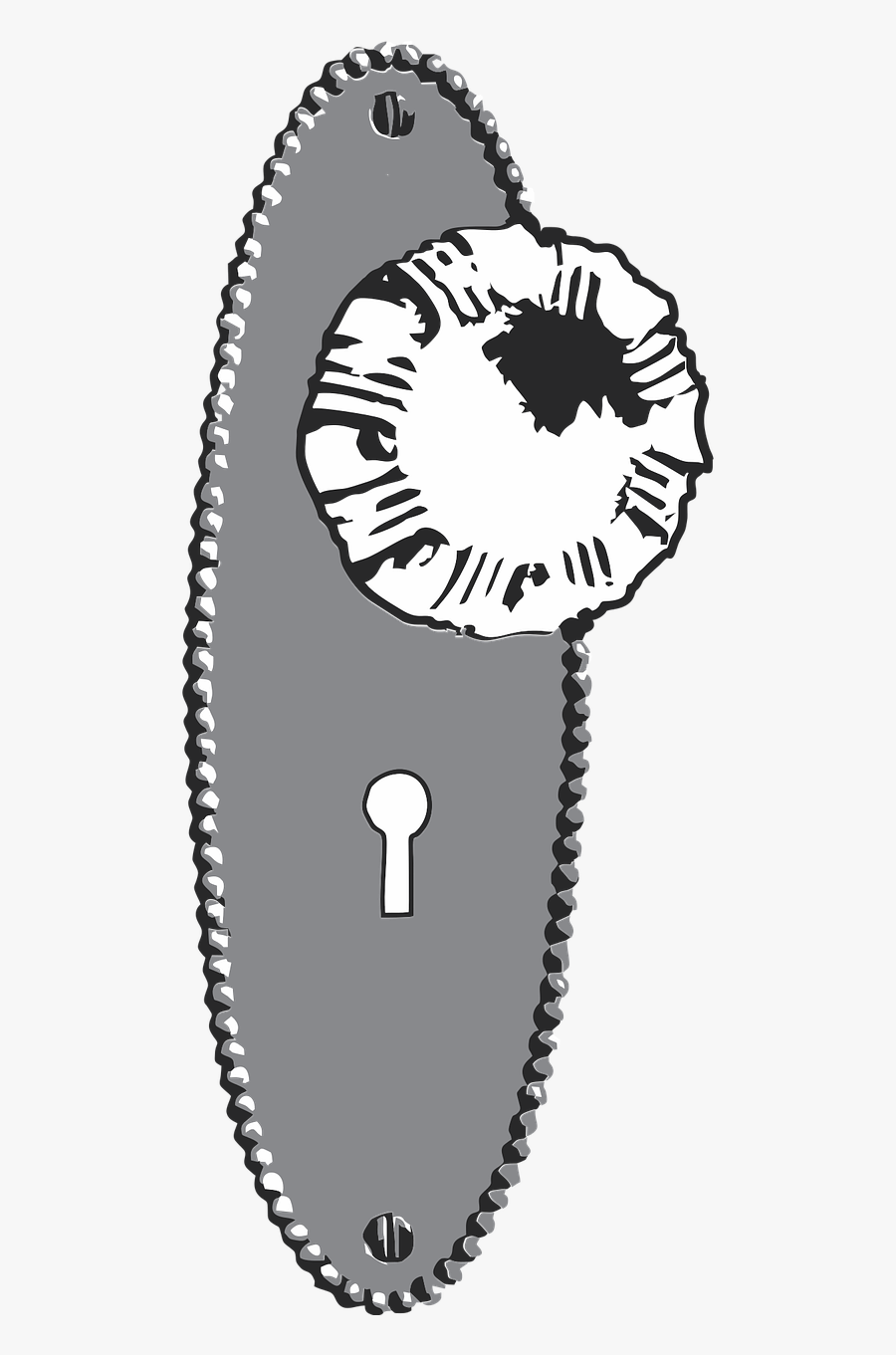 Doorknob Lock Door Free Picture - Transparent Door Knob Clipart, Transparent Clipart