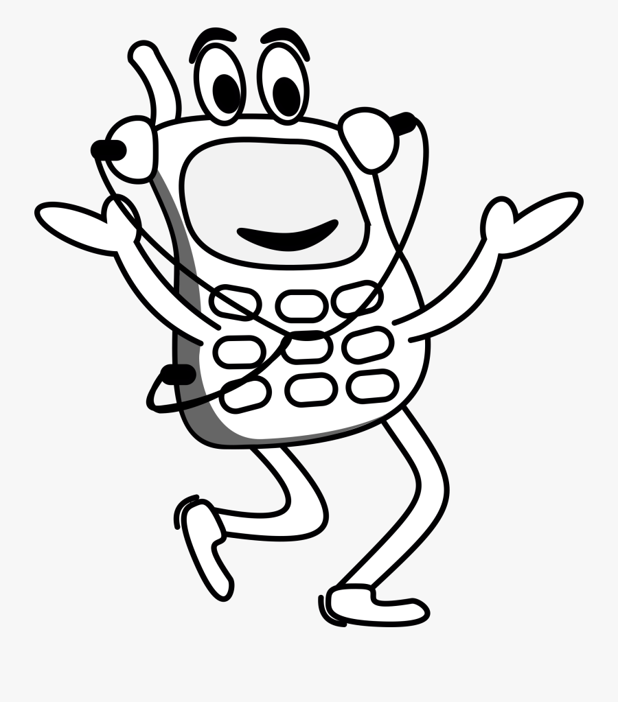 Transparent Cell Phone Symbol Png - Cartoon Mobile Clipart Png, Transparent Clipart