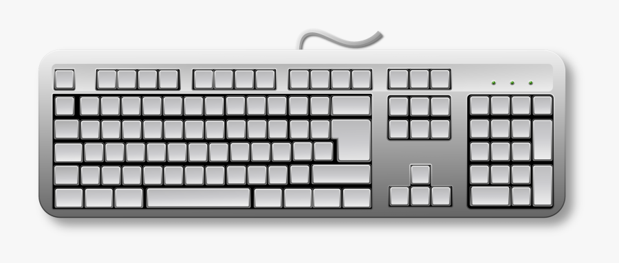 Keyboard Clipart Computer Component - Blank Keyboard Clipart, Transparent Clipart