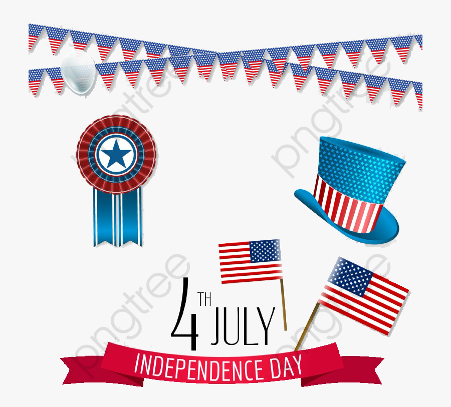 America Clipart Independence Day - American Flag, Transparent Clipart