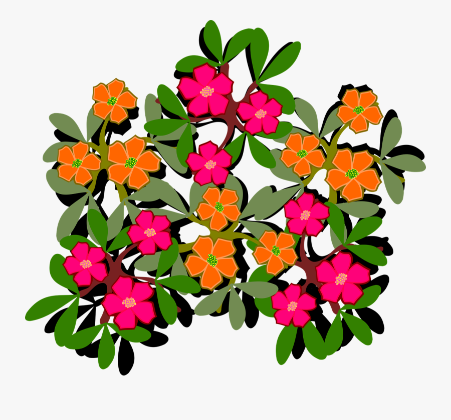 Clip Art, Flor, Flora, Flower, Nature, Plant - Portulaca Flower Png, Transparent Clipart