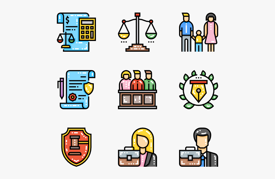 Png Transparent Law Icons Free Vector - Discussion Flat Icon Png, Transparent Clipart