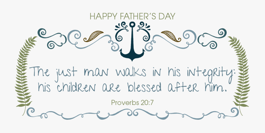 Transparent Father"s Day Clip Art - Religious Happy Fathers Day, Transparent Clipart