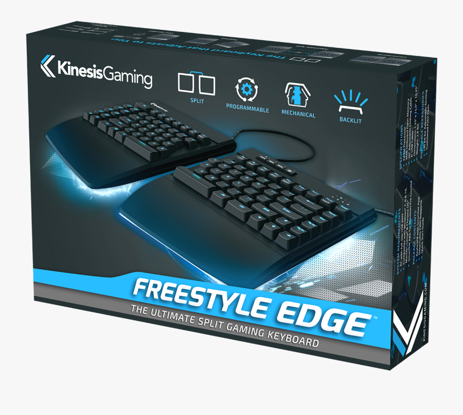 Keyboard Clipart Gaming Keyboard - Kinesis Keyboard Gaming, Transparent Clipart