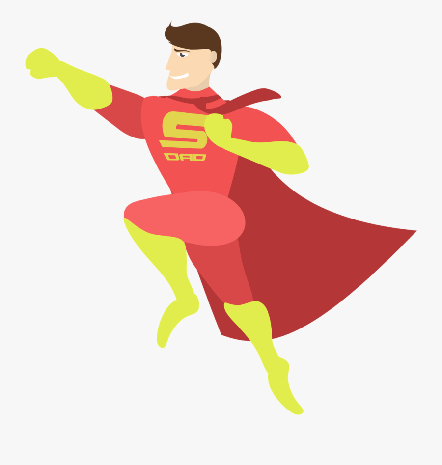 Super Dad Clipart - Happy Fathers Day To My Superhero, Transparent Clipart