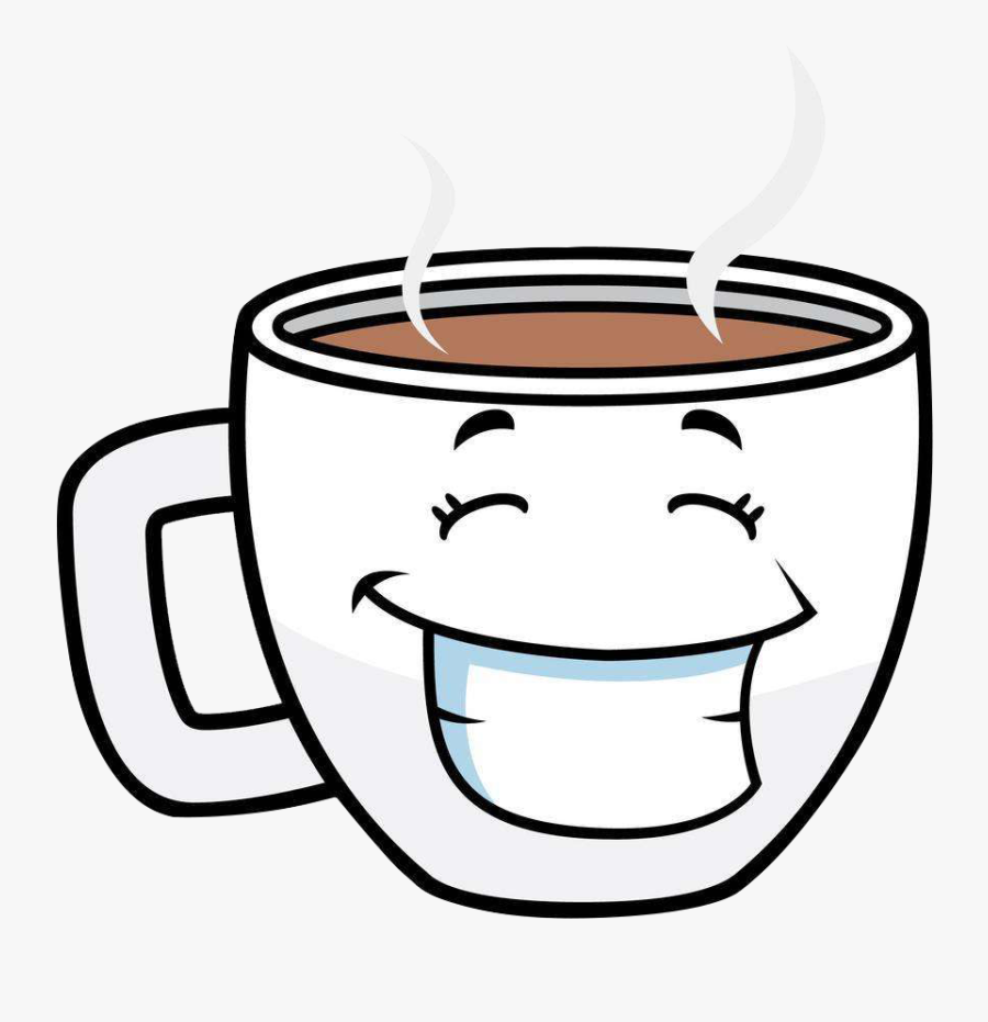 Tea Cafe Cartoon Mug - Tazas De Cafe Dibujos Animados, Transparent Clipart