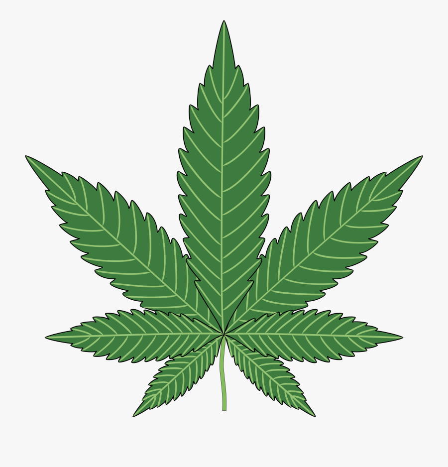 Marijuana Weed Leaf Clip Art Hostted - Cannabis Png, Transparent Clipart