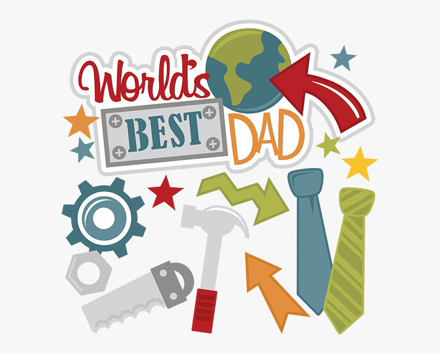 Best Dad Of The World, Transparent Clipart