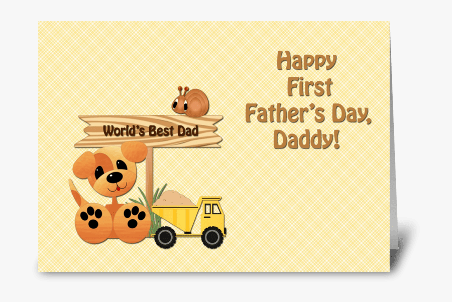 Father`s Day Clipart First - Happy First Fathers Day, Transparent Clipart