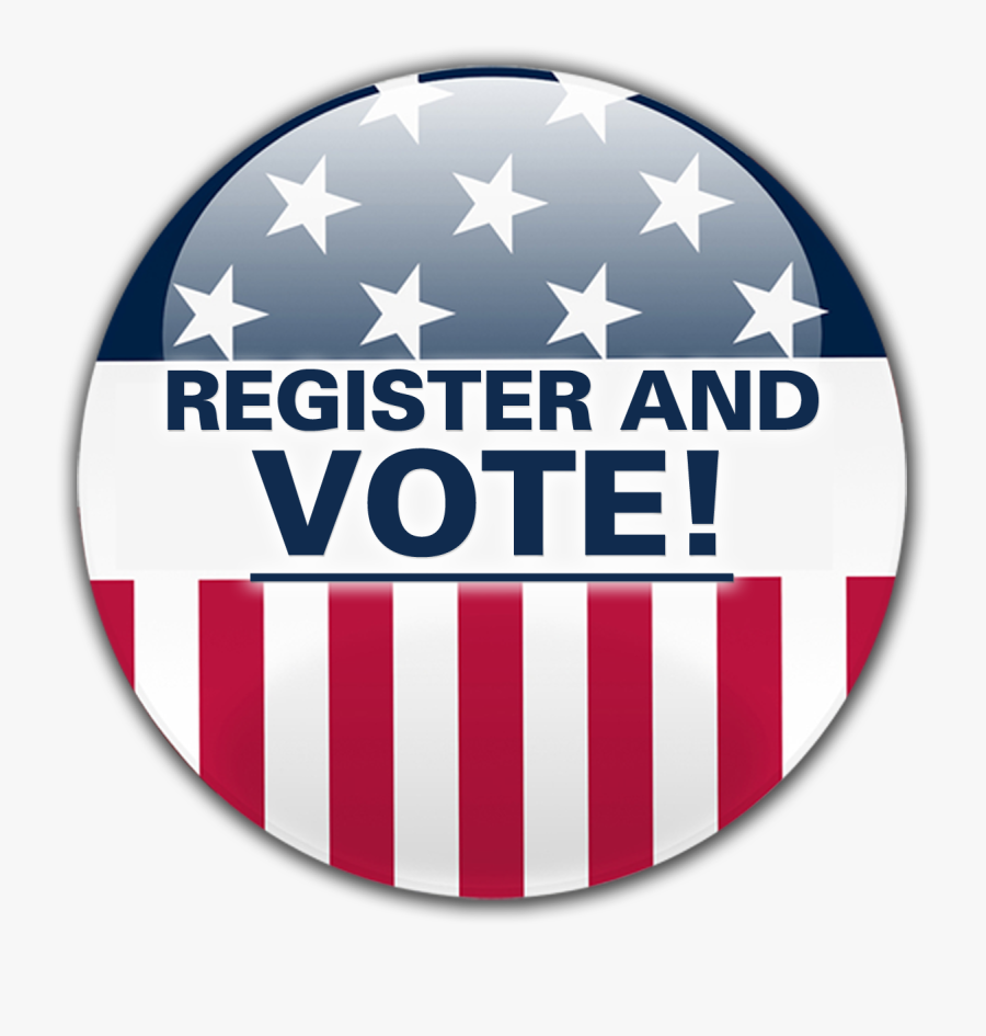 Register To Vote Circle Png Clipart - Register And Vote Button, Transparent Clipart
