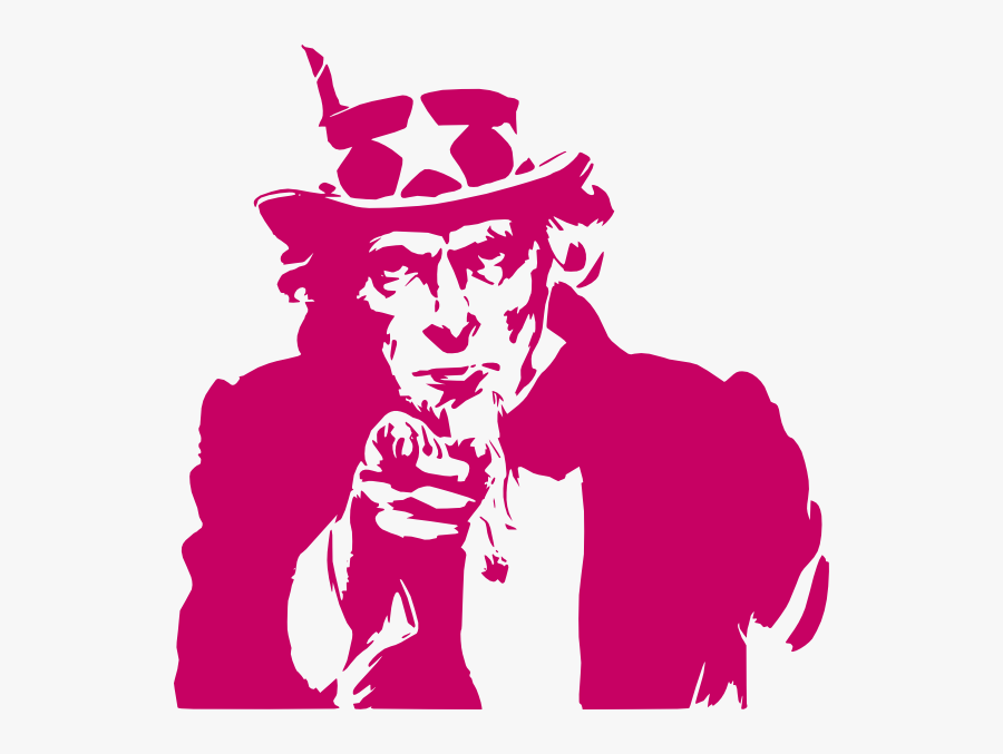Voting 20clipart - Uncle Sam Pointing, Transparent Clipart