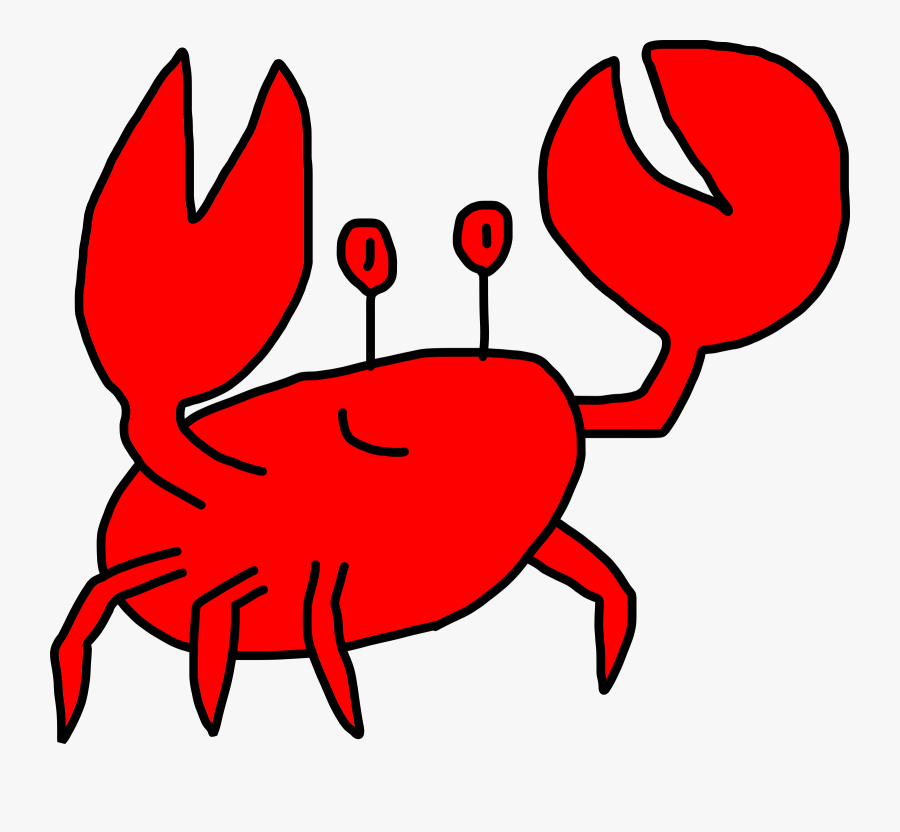 Crabs Clipart Shrimp - Cartoon Transparent Background Crab, Transparent Clipart