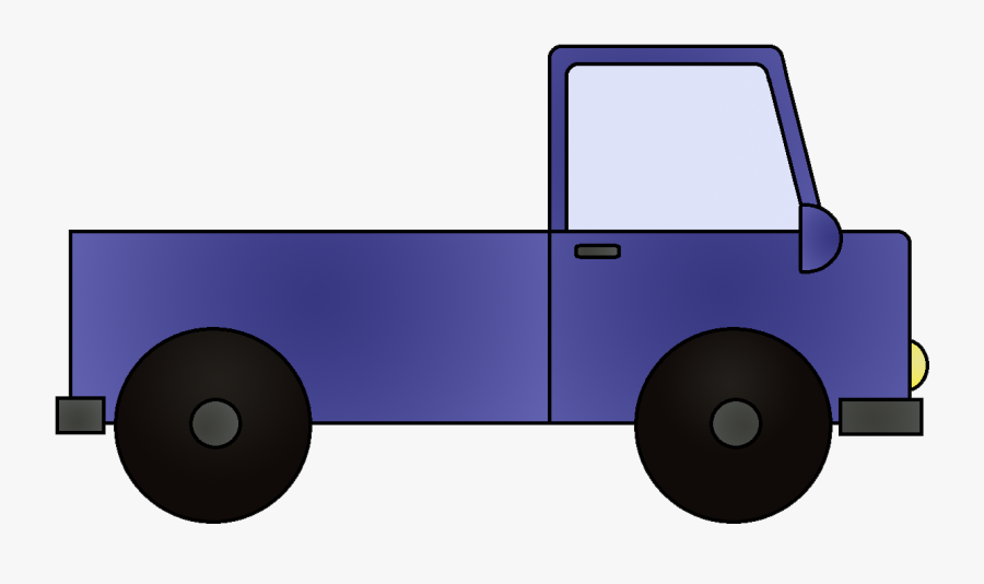 Truck Clip Art Black And White Free Clipart Images - Cartoon Truck No Background, Transparent Clipart