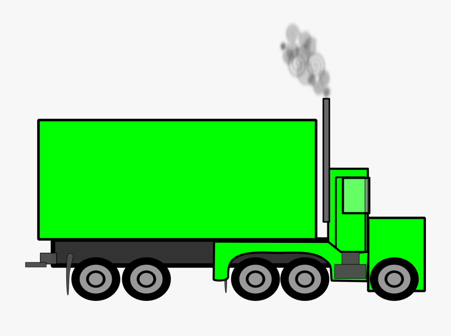 Clip Art Big Truck Clip Art - Custom Name With Semi Truck, Transparent Clipart