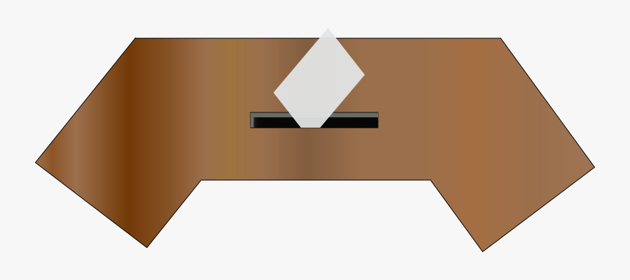 Triangle,wood,plywood - Ballot Box, Transparent Clipart