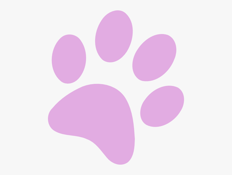 Dog Paw Print Png - Dog Paw Print Purple, Transparent Clipart