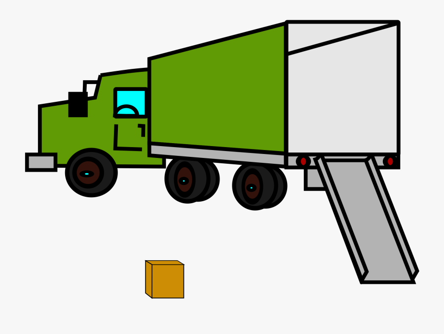 Clipart - Moving Truck Clipart Png, Transparent Clipart