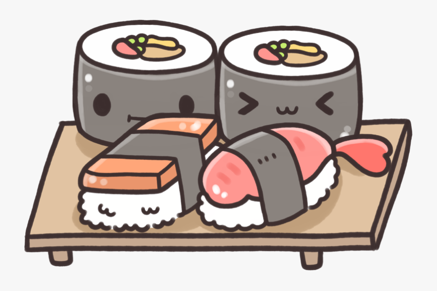 Cartoon Cute Kawaii Sushi , Free Transparent Clipart - ClipartKey