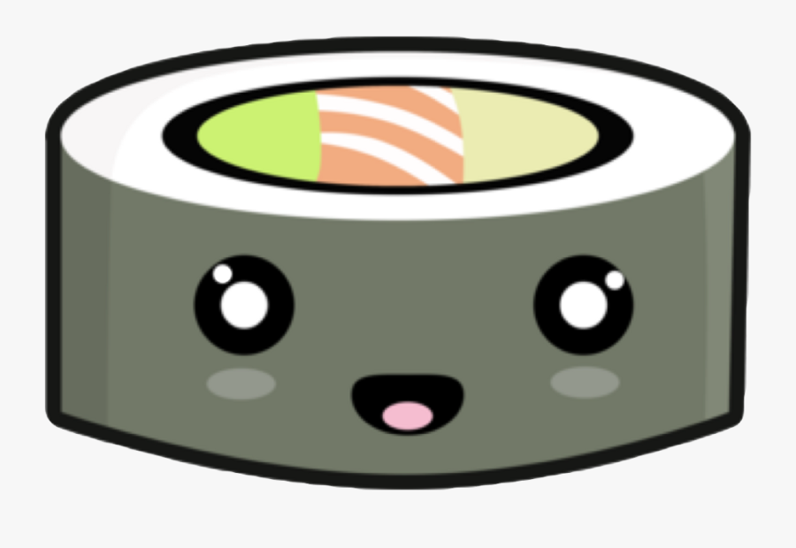 Clip Art Fish And Rice Svg - Cute Sushi, Transparent Clipart