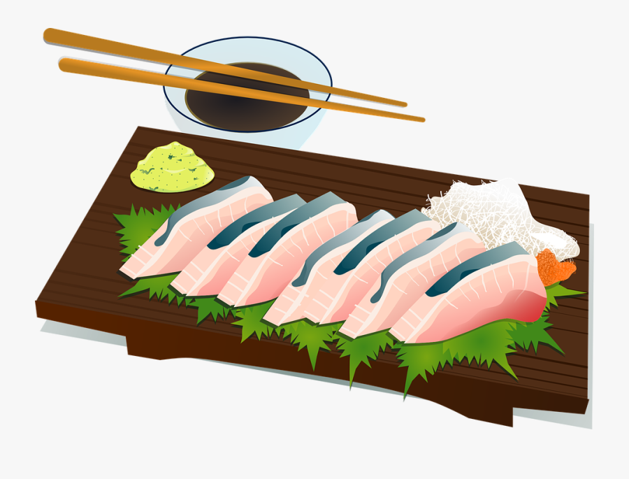 Sushi, Chopsticks, Culture, Fish, Raw, Salmon, Food - Japanese Foods Clipart Png, Transparent Clipart