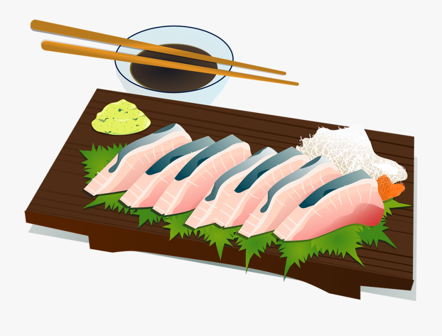 Sushi, Chopsticks, Culture, Fish, Raw, Salmon, Food - Japanese Foods Clipar...