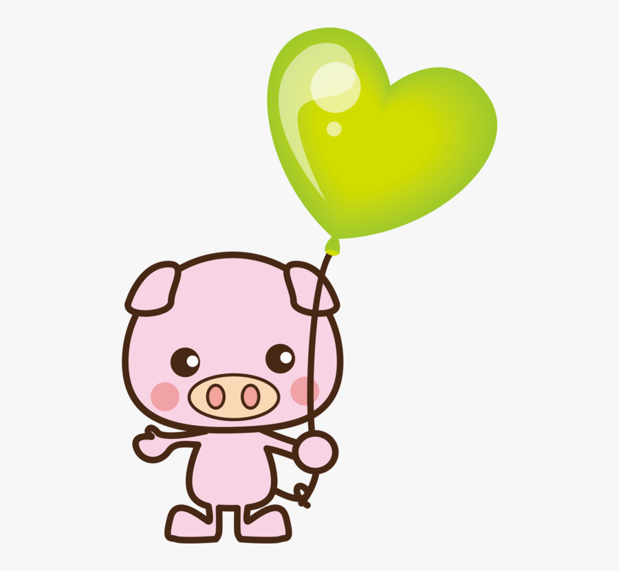 Pink,heart,balloon - 風船 を 持っ た イラスト, Transparent Clipart