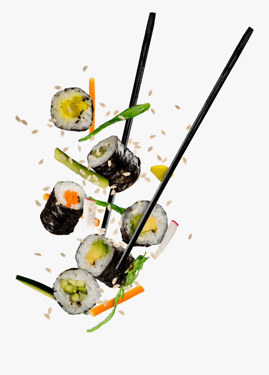 Transparent Chopsticks Sushi Clipart - Sushi Roll Sushi Png, Transparent Clipart