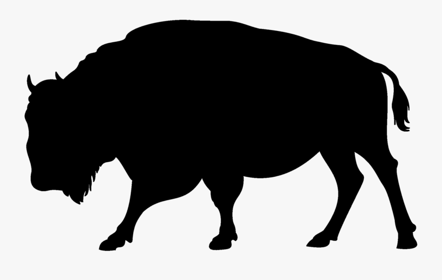 Transparent Ribbon Silhouette Png - Silhouette Buffalo Vector, Transparent Clipart