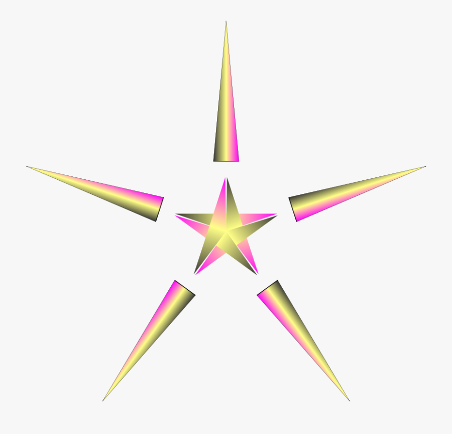 Clipart Christmas Star With Pulsing Colors - Pink Christmas Star Png Transparent, Transparent Clipart