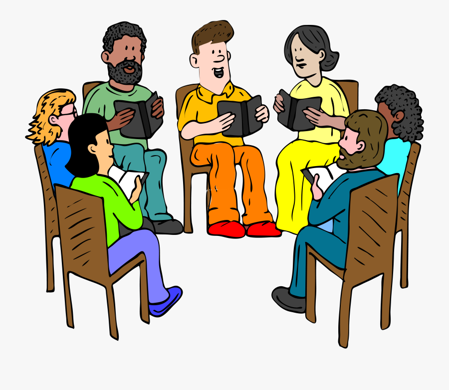 Talking Clipart Book Group - Group Of People Talking Clipart, Transparent Clipart